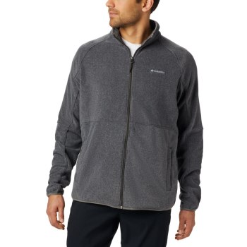 Columbia Muške Jakne - Basin Trail Full Zip Fleece Big Sive | APSG-42759